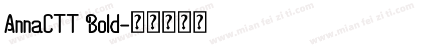 AnnaCTT Bold字体转换